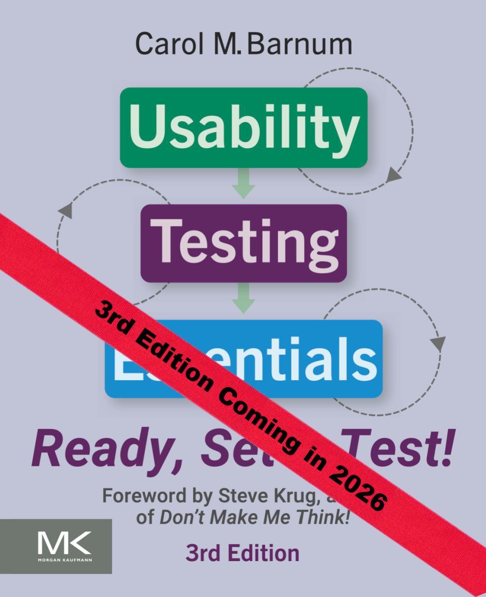 book cover Usability Testing Essentials book cover Usability Testing Essentials