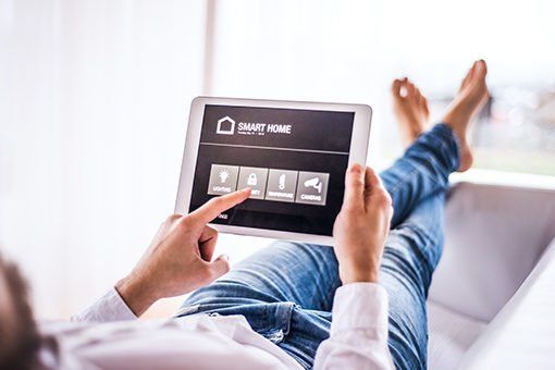 ethnographic case study man on tablet at home