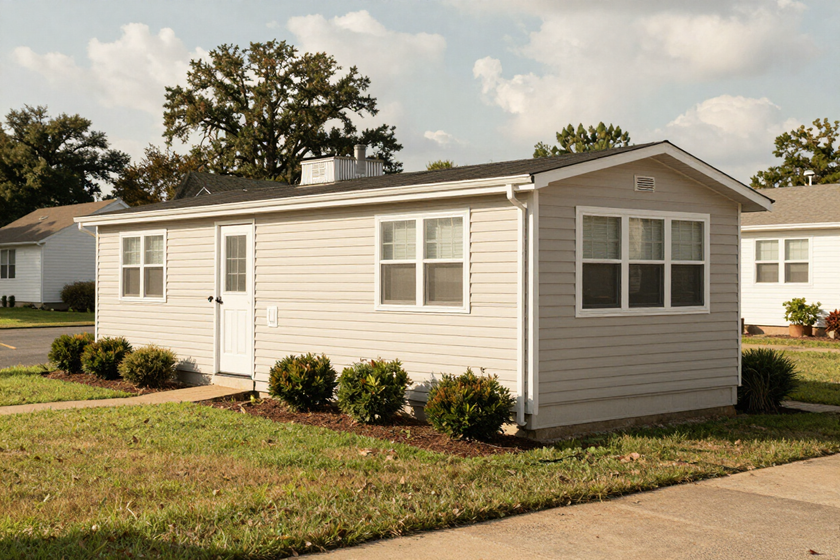 Well-kept mobile home
