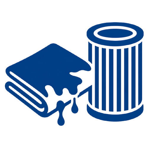 Blue icon for contaminated absorbance and filter filters