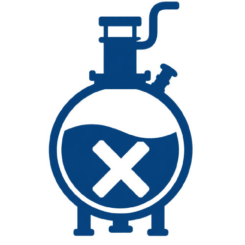 Blue icon showing corrosive liquid
