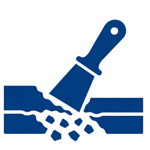 Blue icon for lead paint in material materials