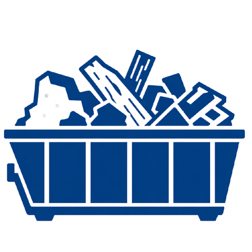 Blue icon for construction and demolition non-hazardous waste