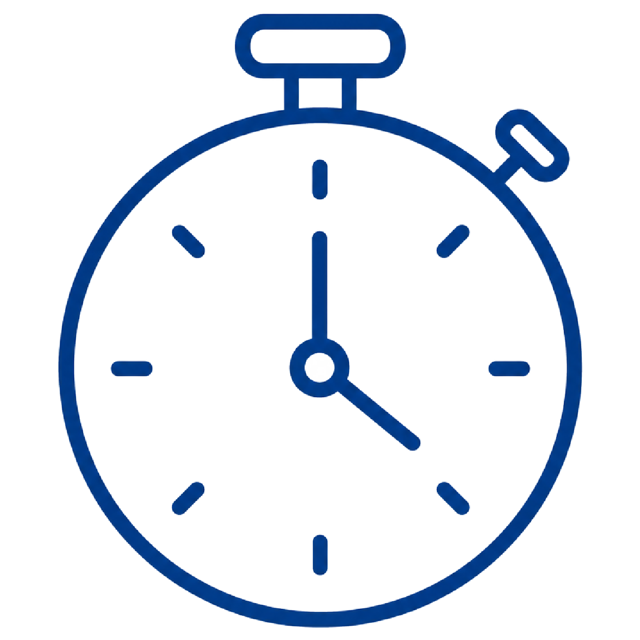 Blue clock icon representing hazardous waste on-site storage time limits