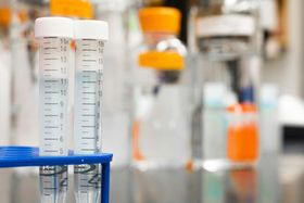 Laboratory sample containers used for industrial waste testing and regulatory analysis