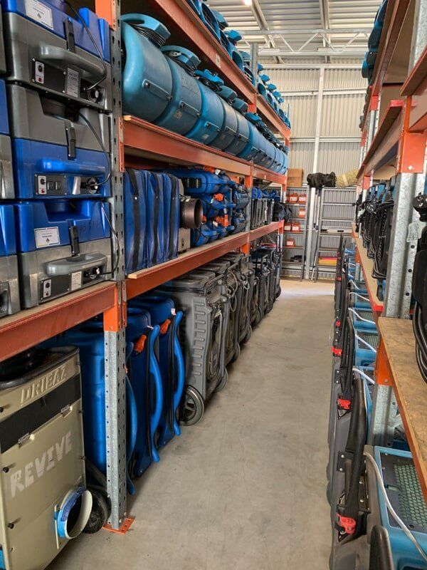 Revive Cleaning & Restoration equipments on the warehouse — Cleaning Service in Yeppoon,QLD