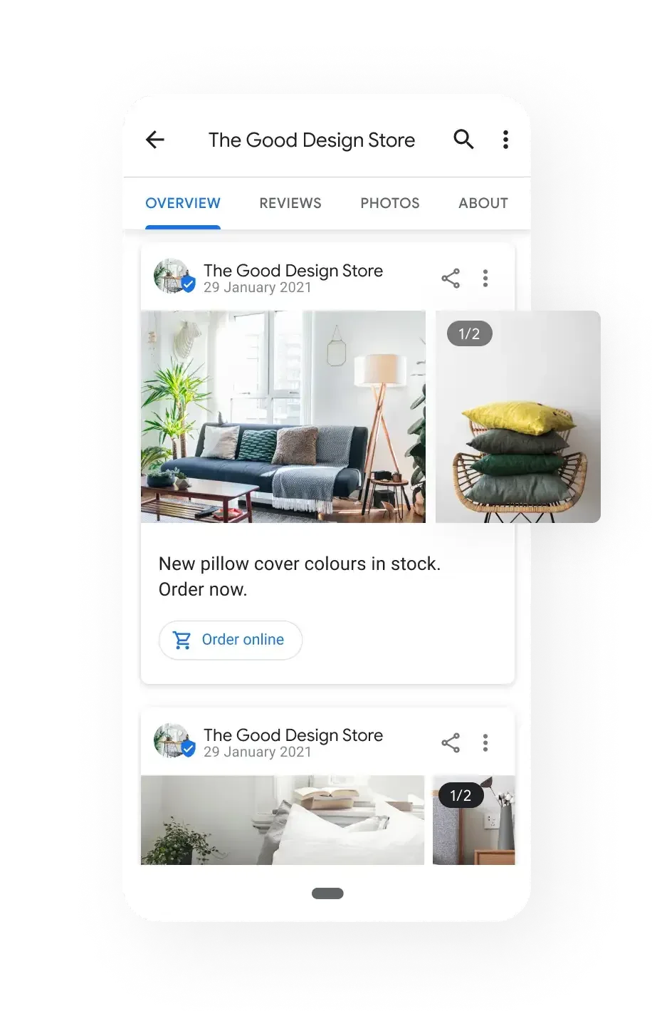 Google Business Profile Example - Image courtesy of Google