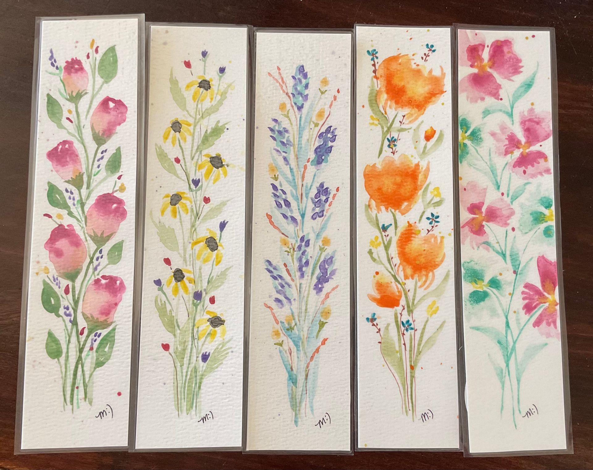 Bookmarks hand painted
