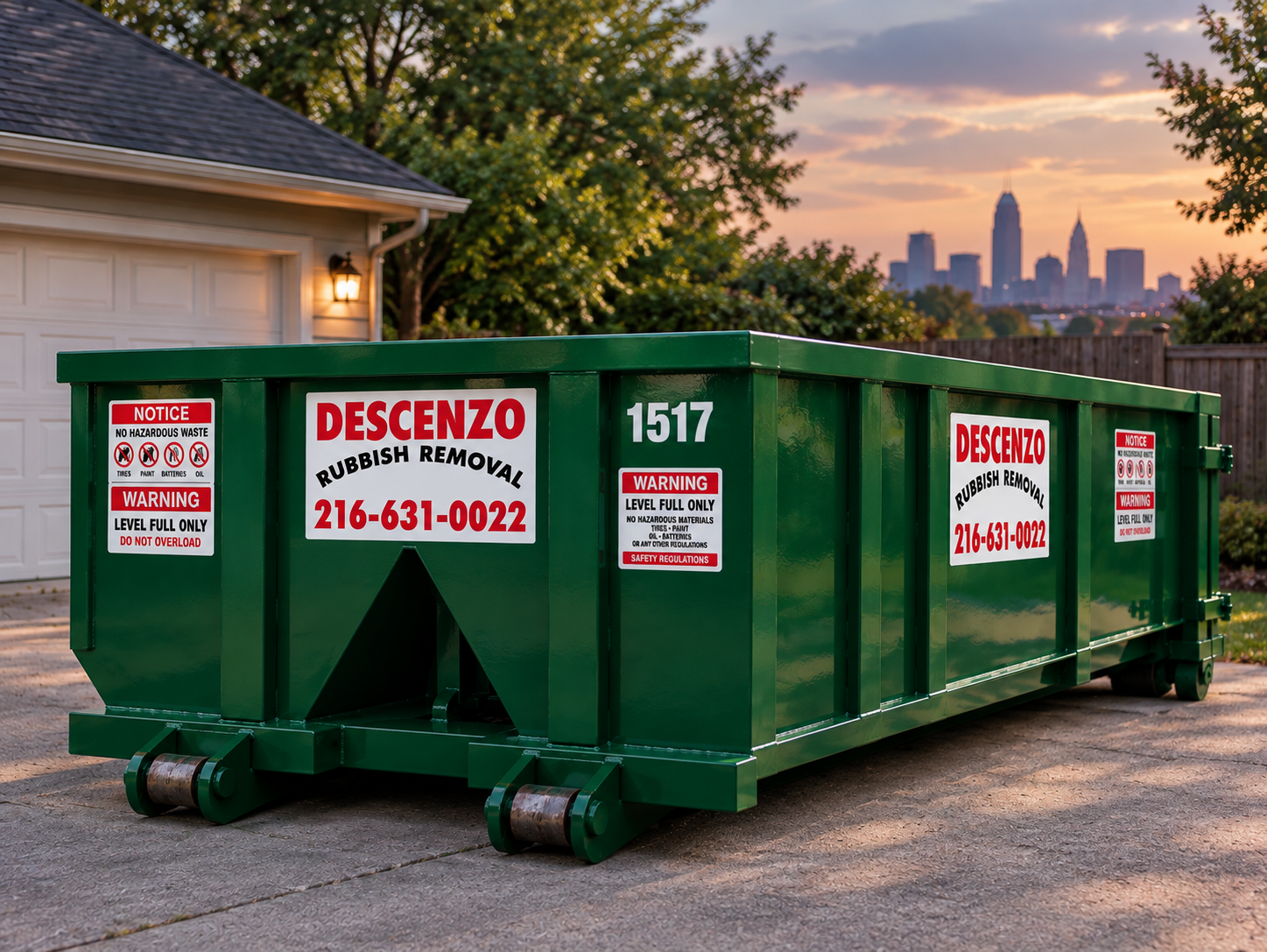 15 Yard Dumpster - Cleveland, OH - Descenzo Rubbish Removal