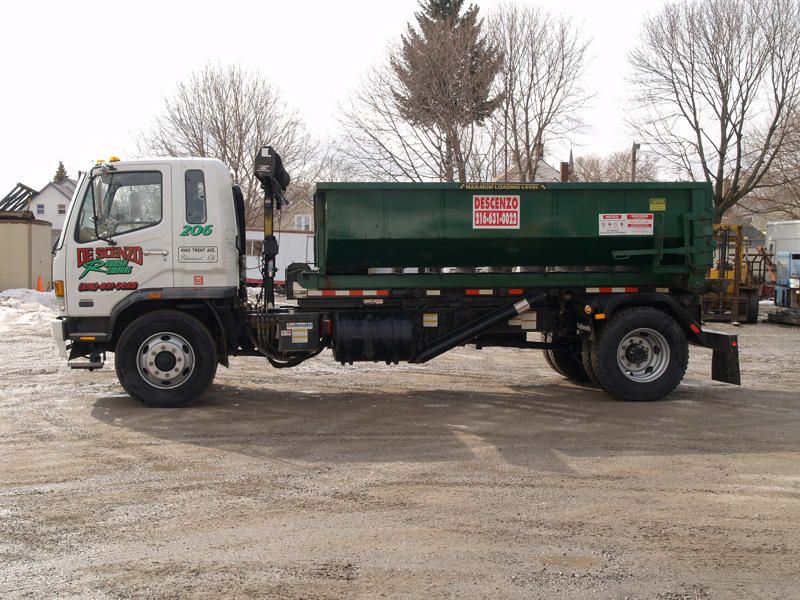 Green Truck - Cleveland, OH - Descenzo Rubbish Removal Green Truck - Cleveland, OH - Descenzo Rubbish Removal
