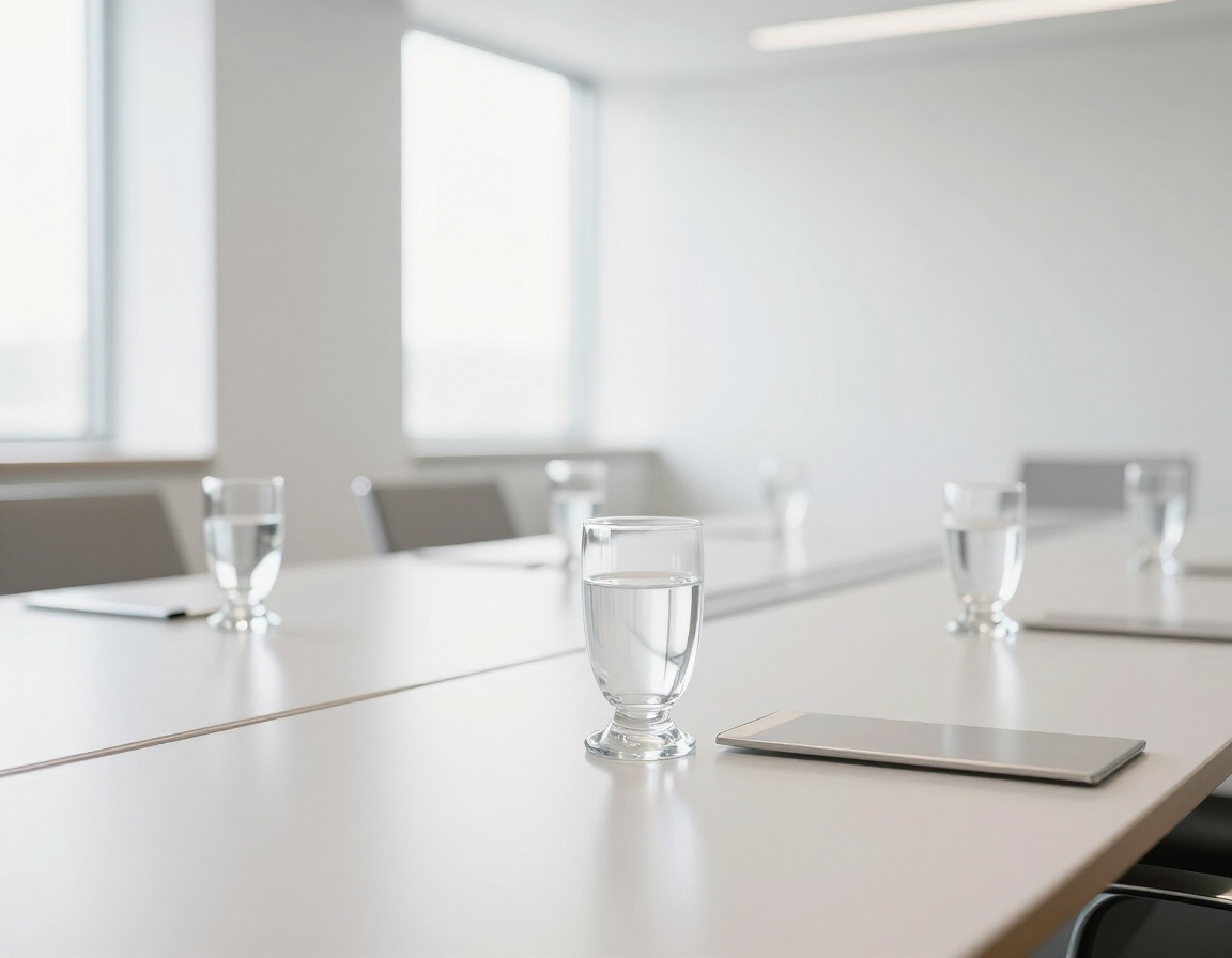 Corporate Wassertasting am Konferenztisch