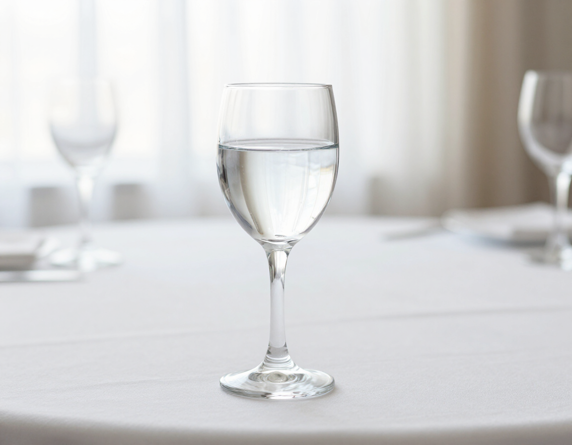 Wasserglas bei Gala-Dinner