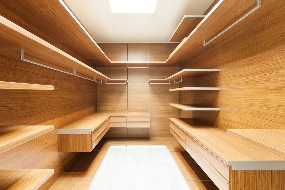 Wide Wooden Dressing Room with Closets — 4Shaw Kitchens in Dubbo, NSW