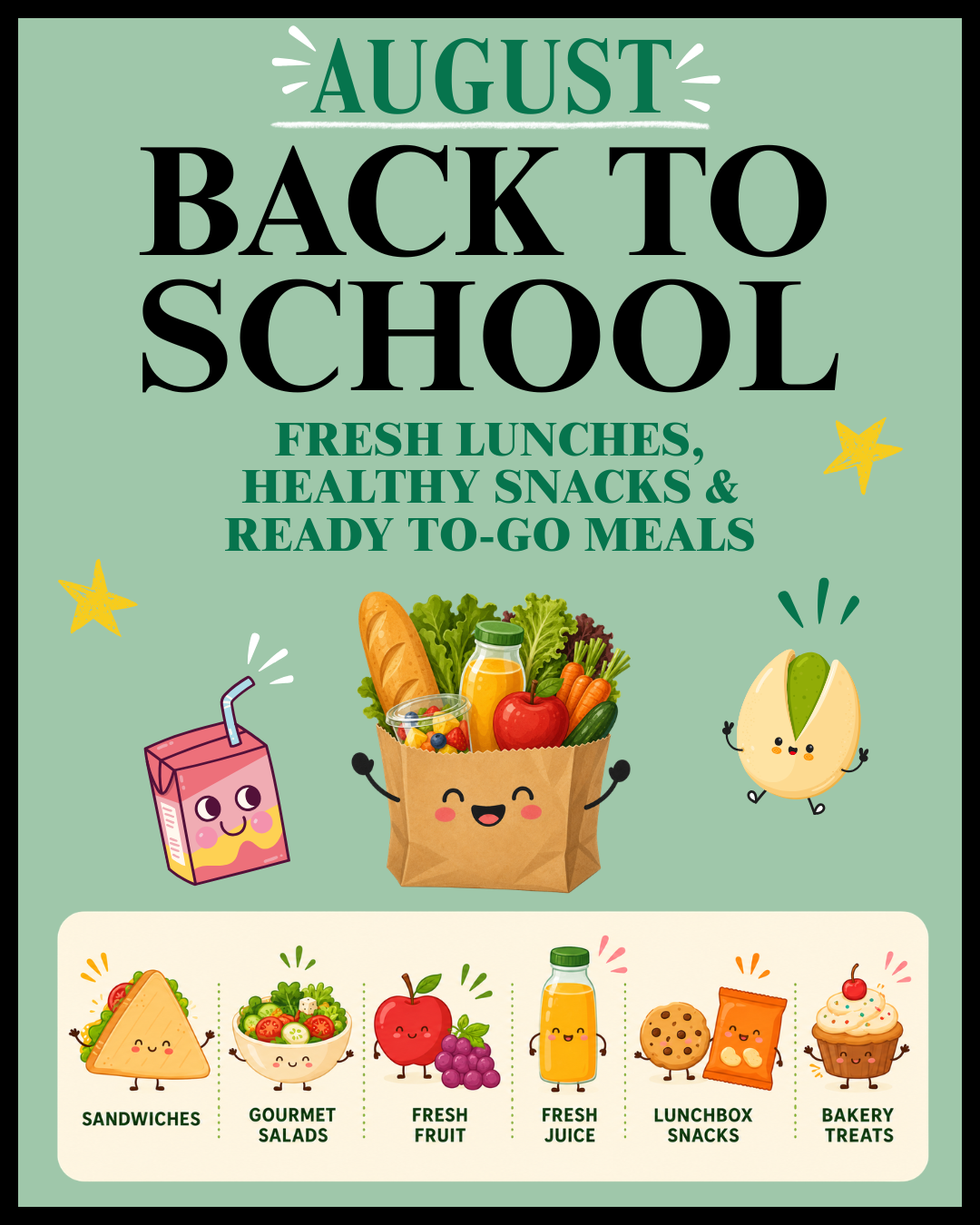 August ad back to school with groceries