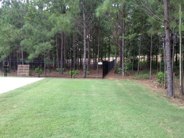 wrought iron fence