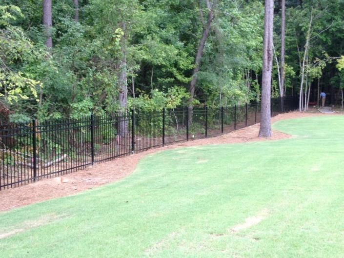 wrought iron fence