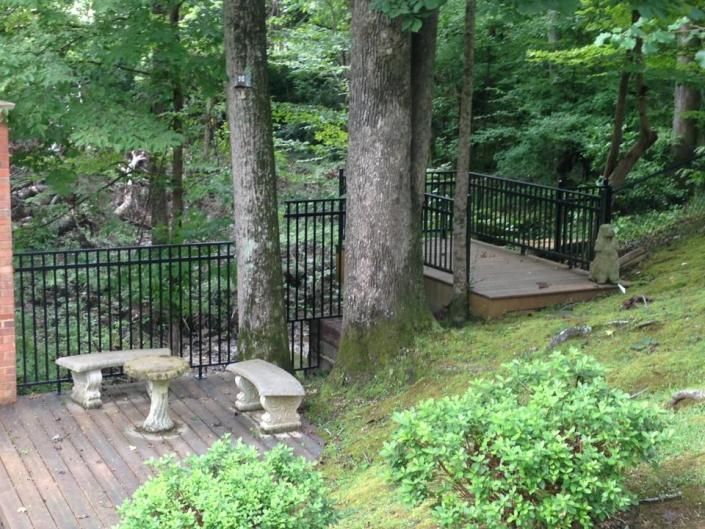 wrought iron fence
