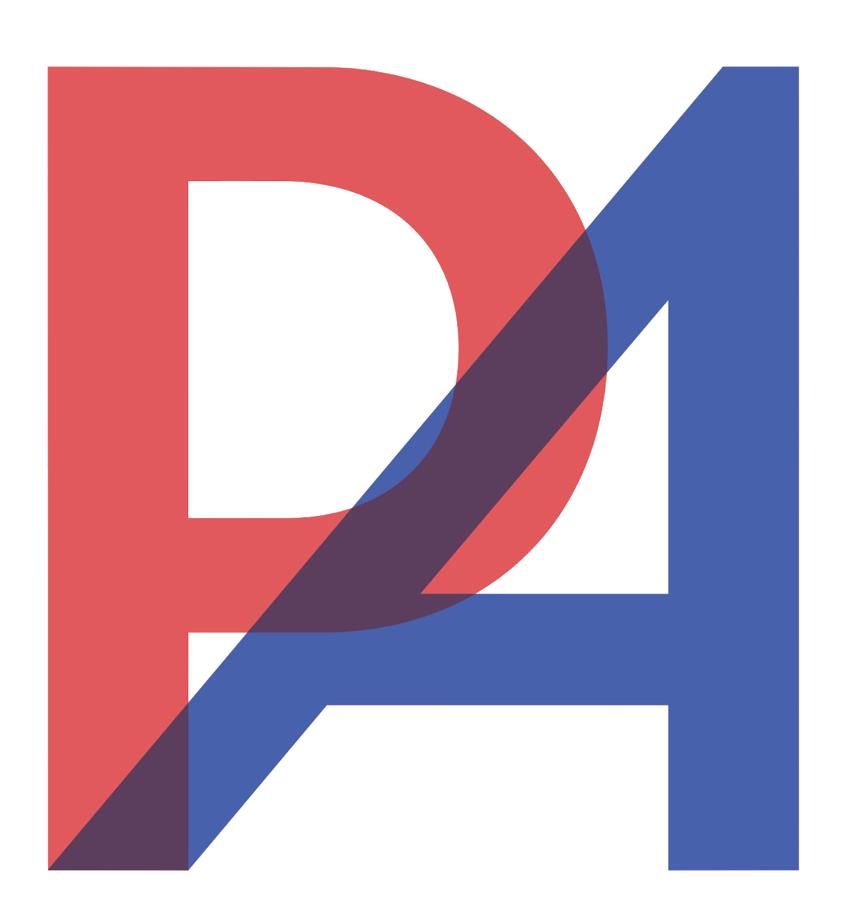 A logo featuring a red letter