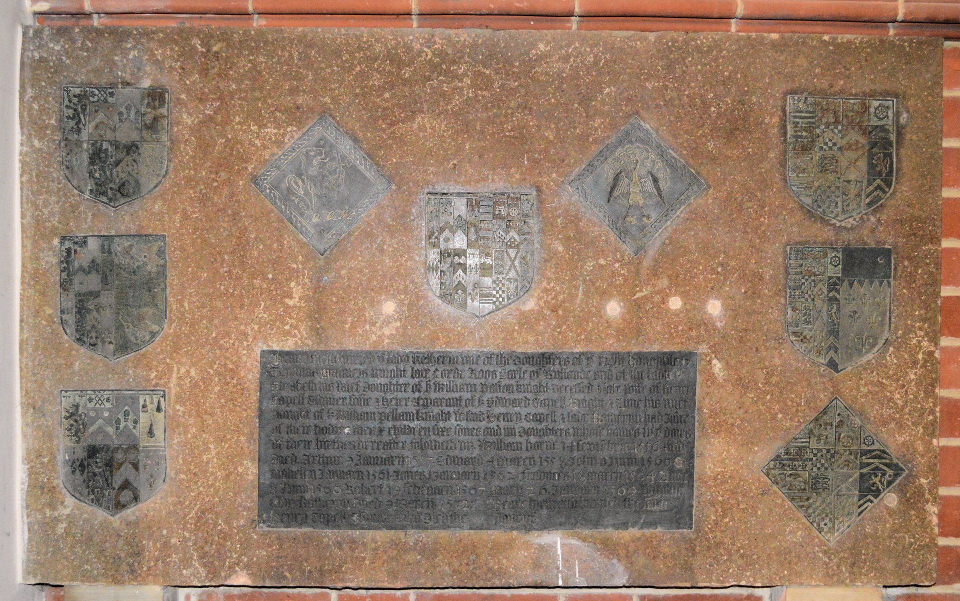 Ledger stone, All Saints church