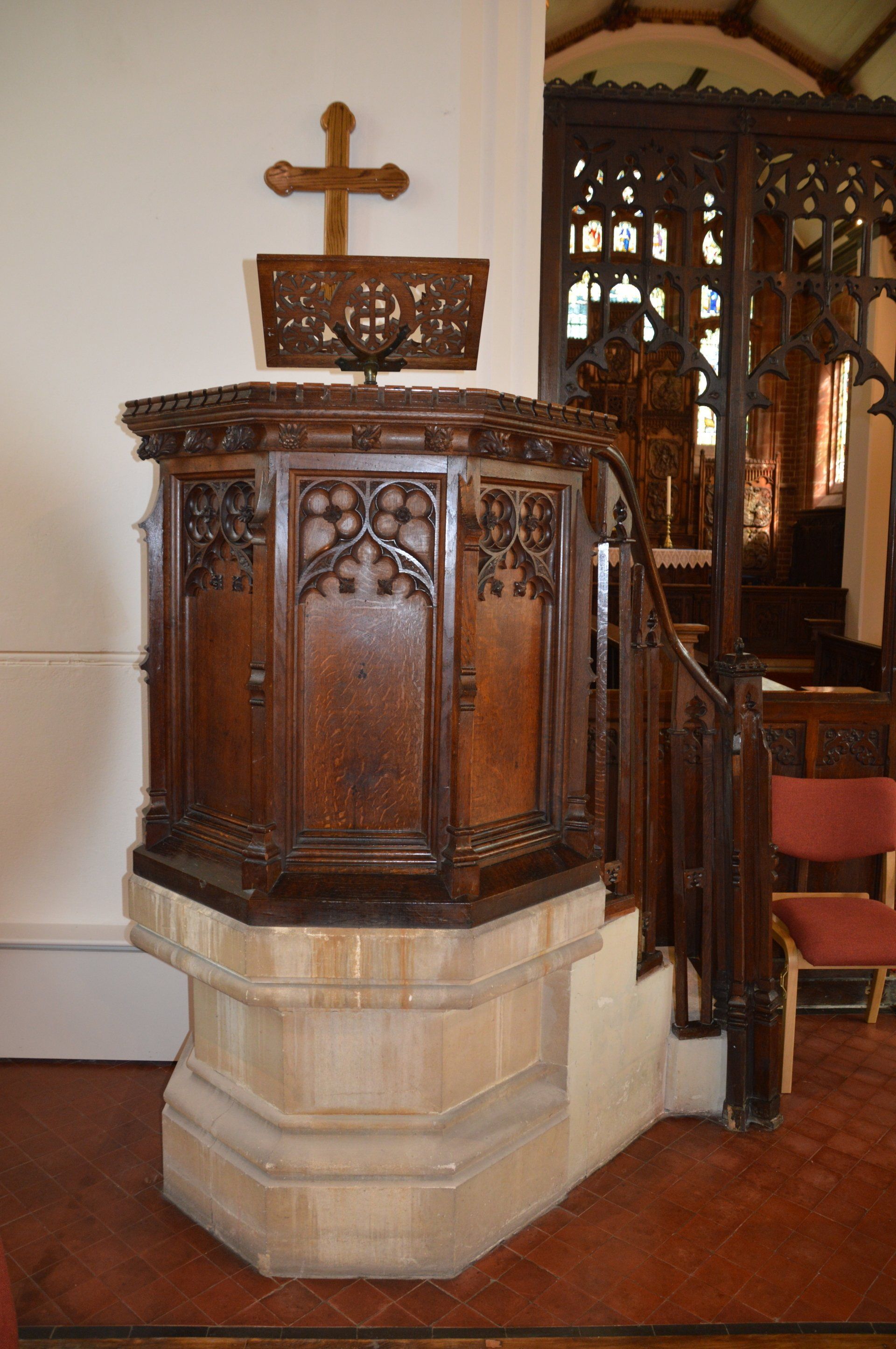 Pulpit and Choir Screen, All Saints Church