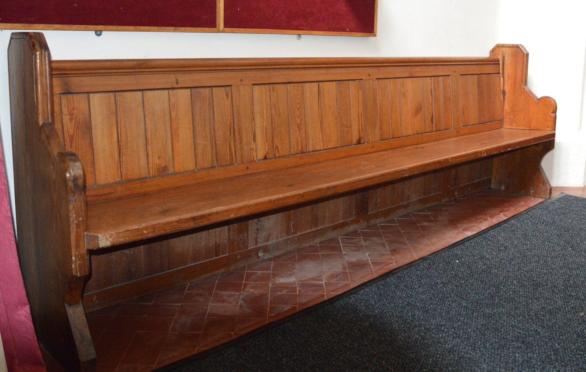 Victorian Pew in All Saints church