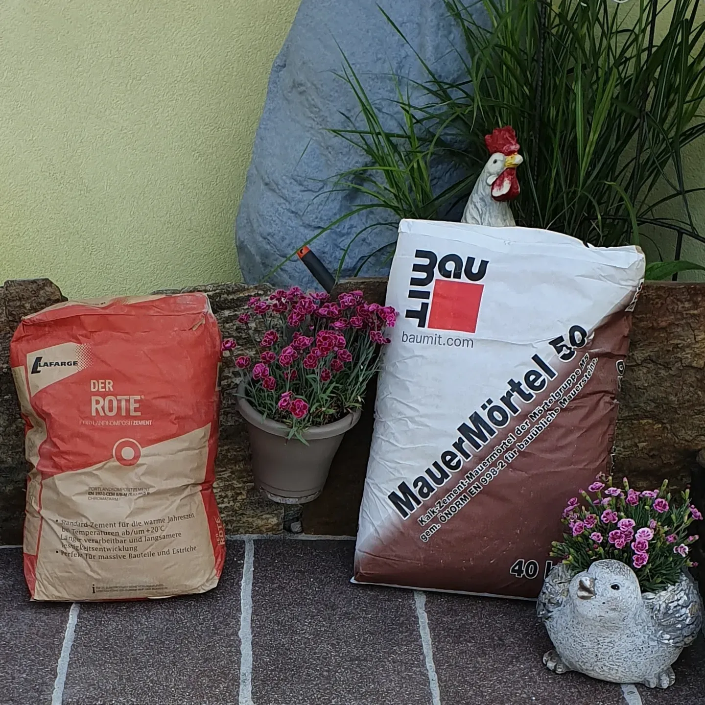 Mauermörtel und Zement