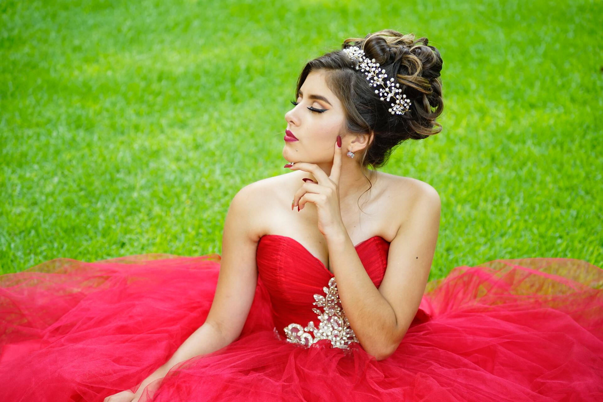 Daughter Hair Done For Prom