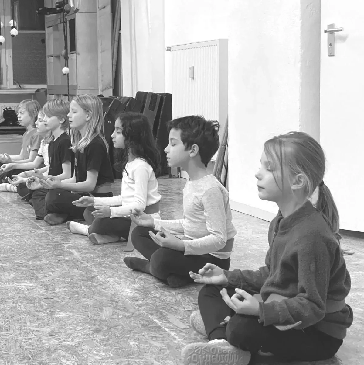 Kinder im Kung Fu Unterricht der Little Kung Fu School in Berlin-Kreuzberg