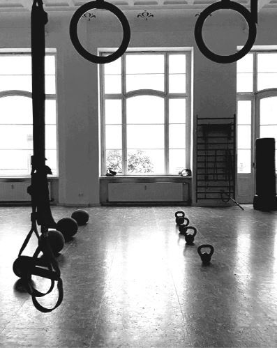 Fitness und Workout mit Turnringen in der Kampfkunstschule Berlin-Kreuzberg