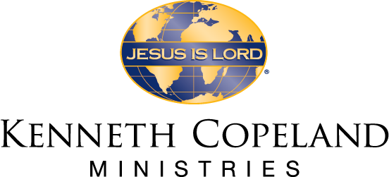 A logo for kenneth copeland ministries with a globe on it