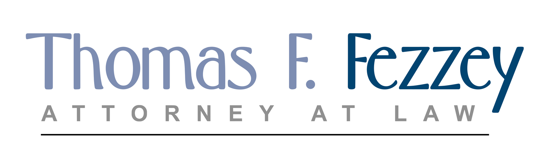the logo for thomas f. fezziy attorney at law