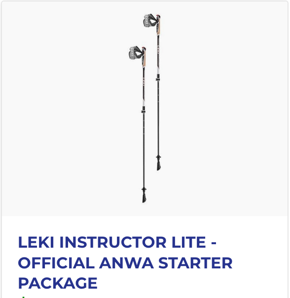 A picture of a pair of leki instructor lite walking poles