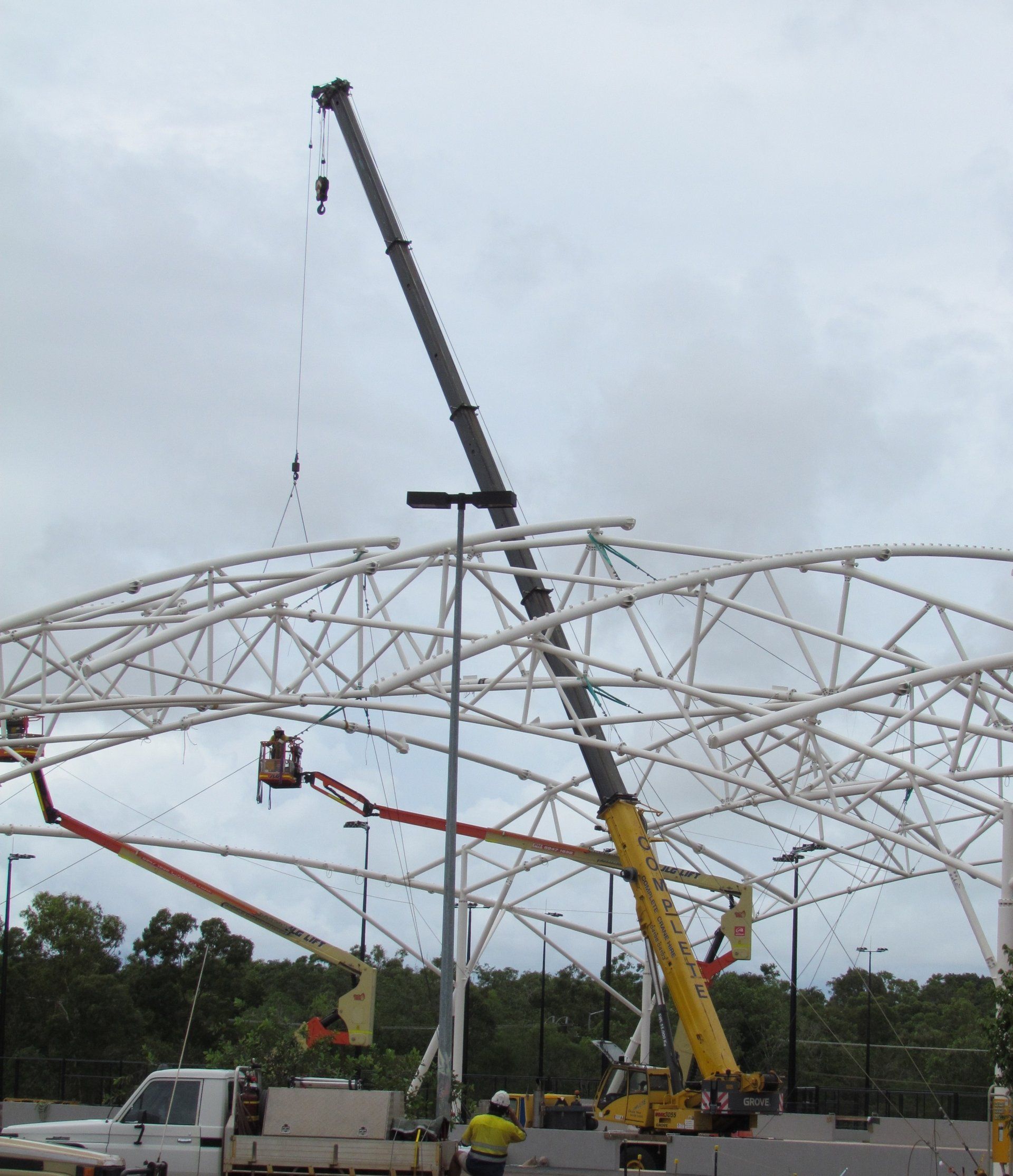 Tennis Centre — Complete Crane Hire (NT) Pty Ltd in Pinelands, NT