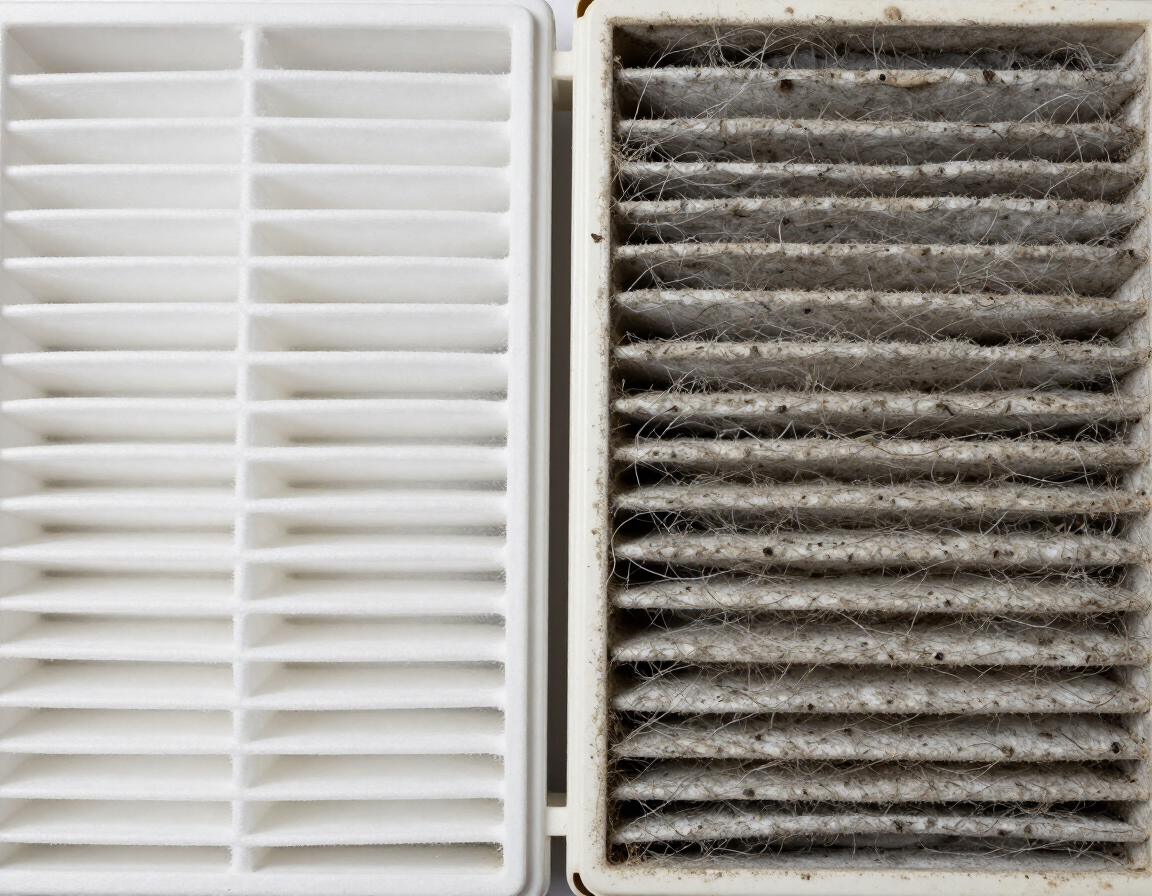 Clean vs Dirty Filter