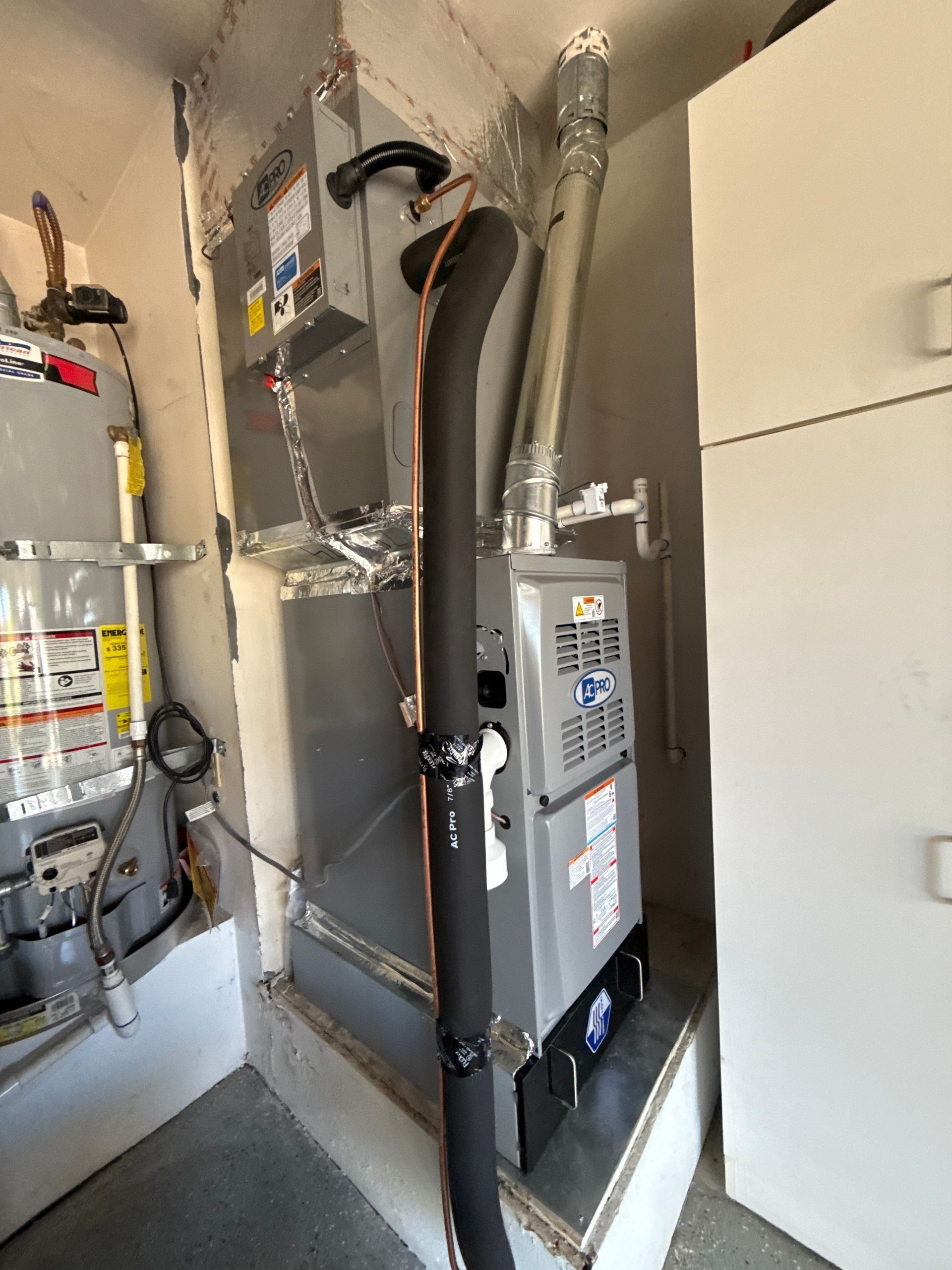 Fall HVAC tips: technician preparing a California home system
