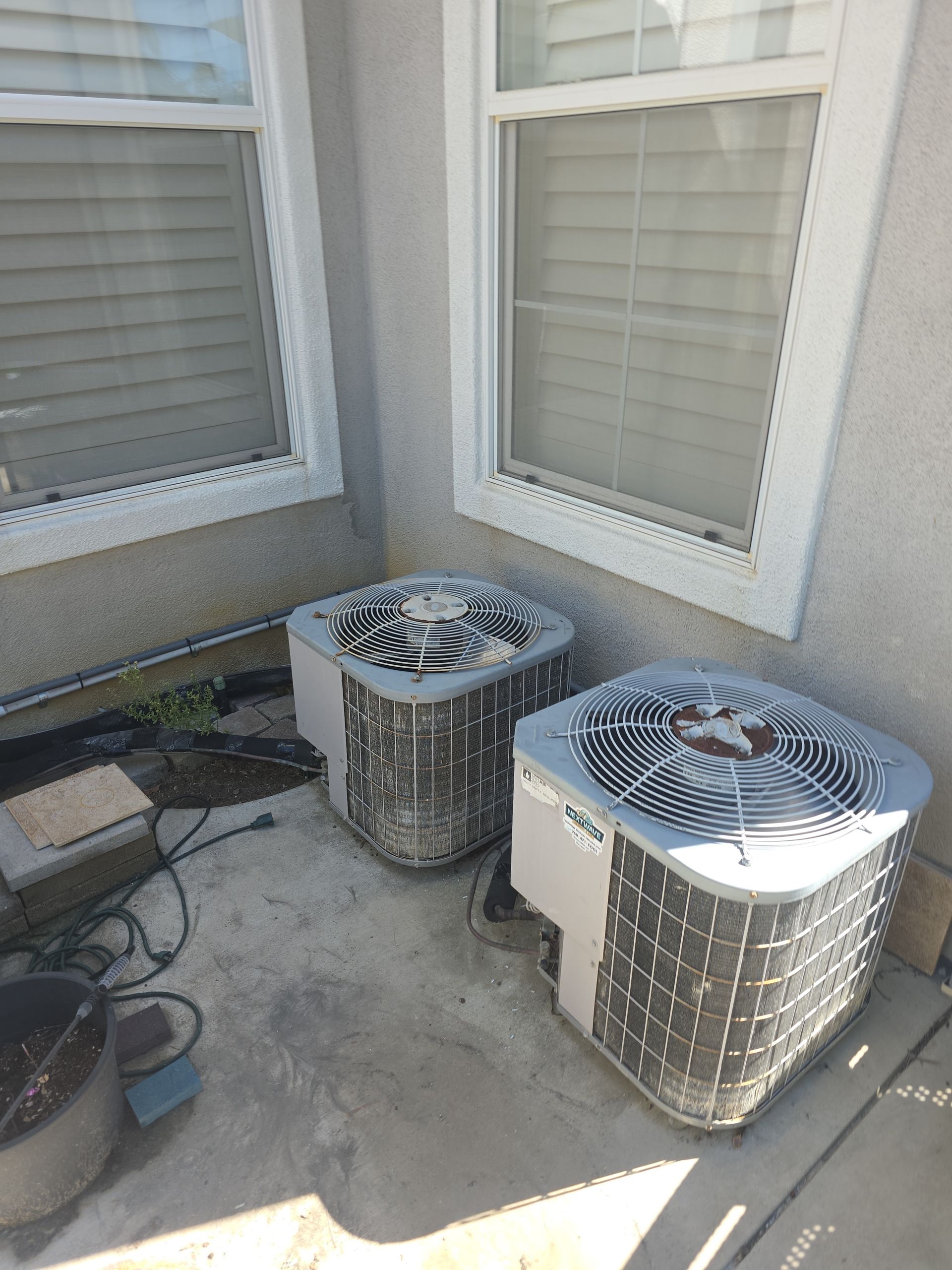 HVAC maintenance in San Diego on a residential air conditioner