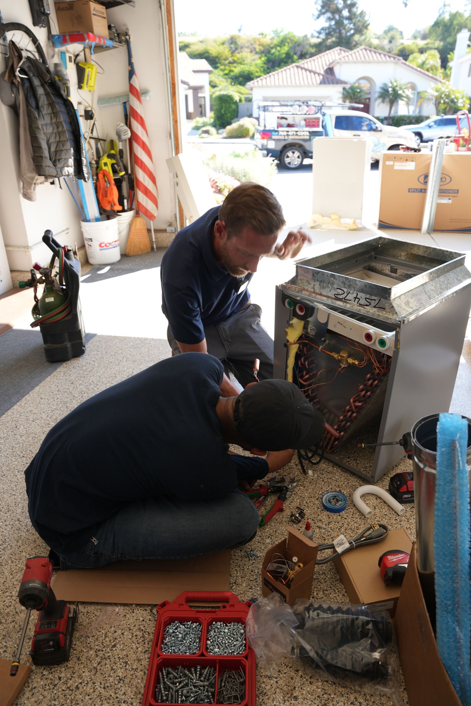 Professional HVAC maintenance