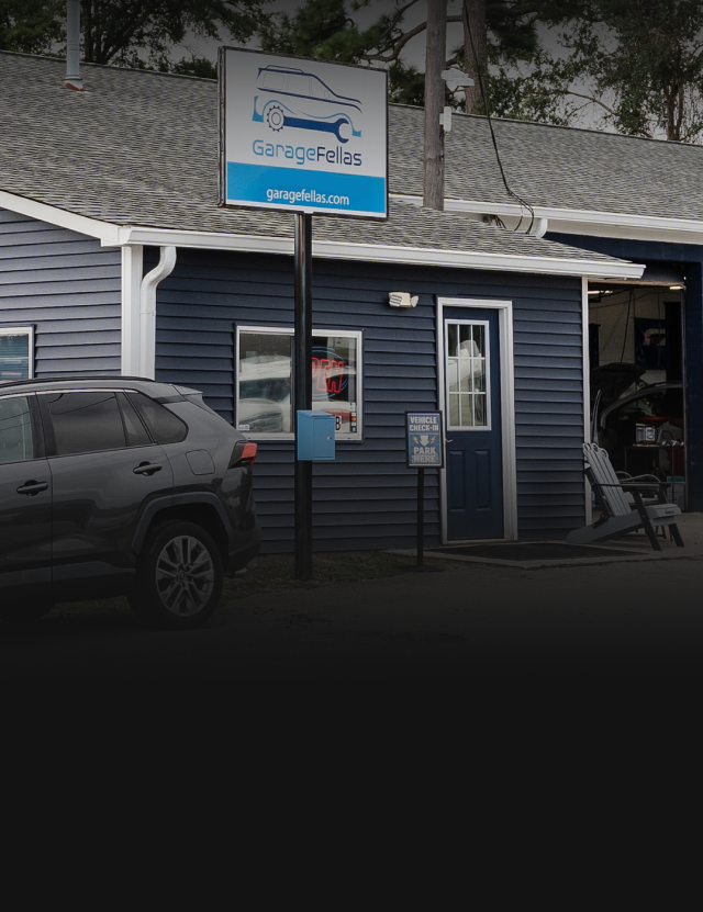 car with hood up | GarageFellas of Wilmington
