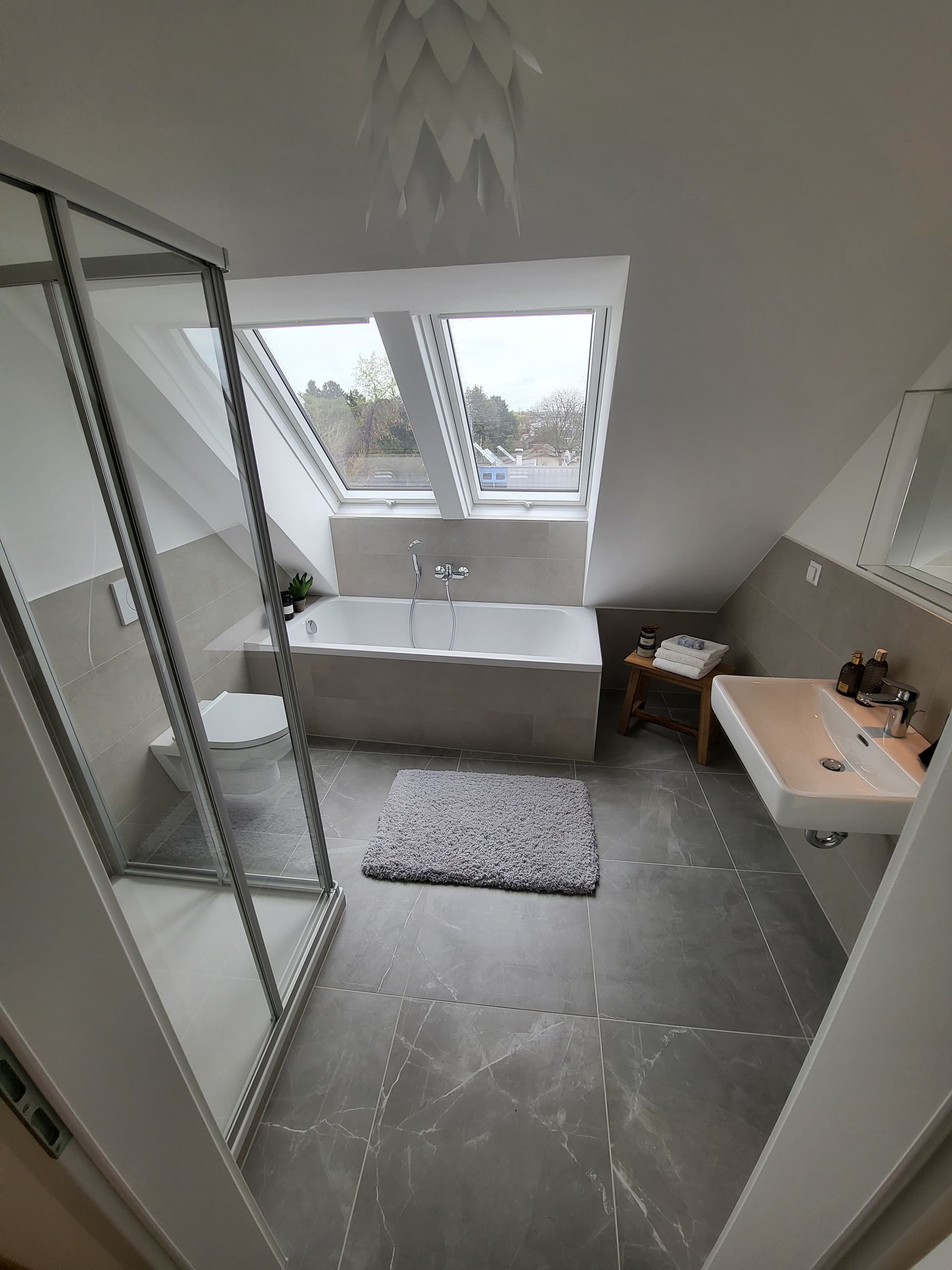 Boden neu Badezimmer Dusche
