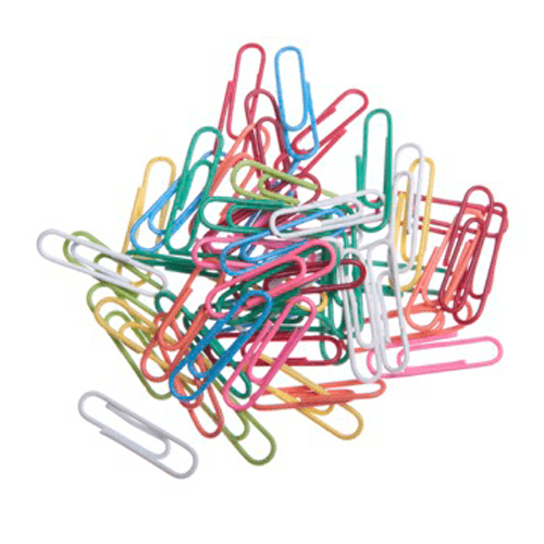 A pile of paper clips