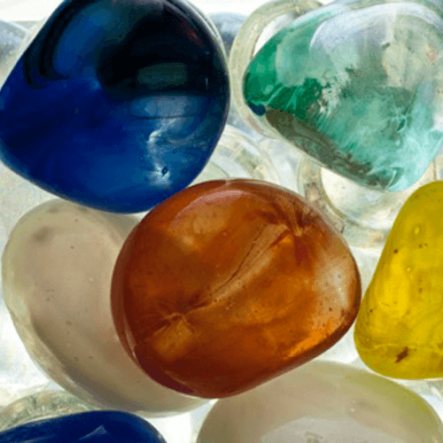 Lots of brightly-colored stones