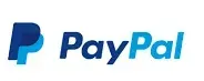 El logotipo de PayPal es azul y blanco sobre un fondo blanco.