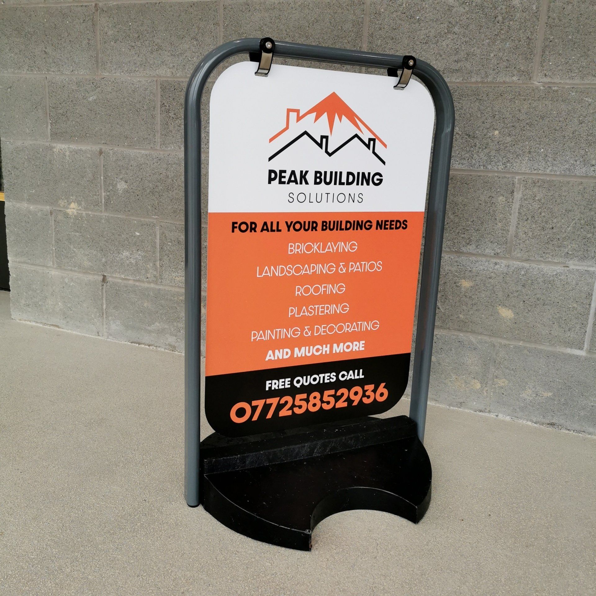 Printed Pavement Signs at Sheffield Printers