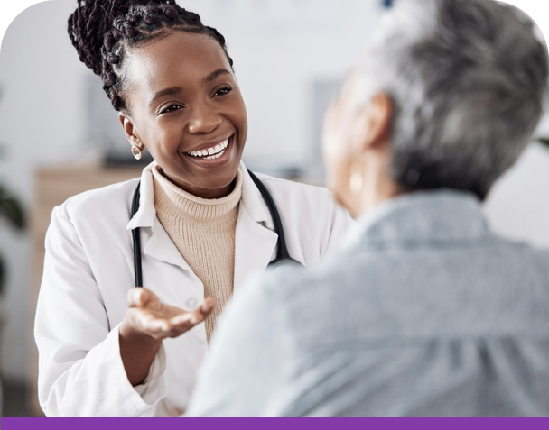 Non-Small Cell Lung Cancer Patient and Doctor