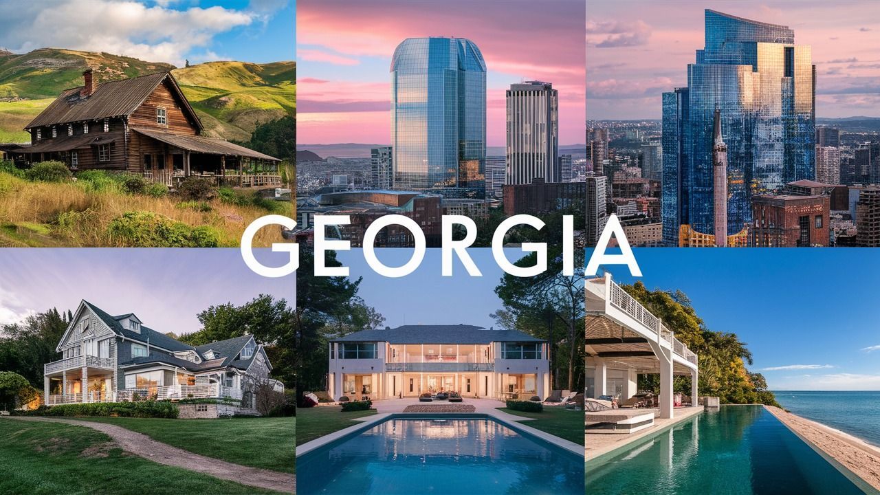 There are many different types of houses and buildings in georgia.