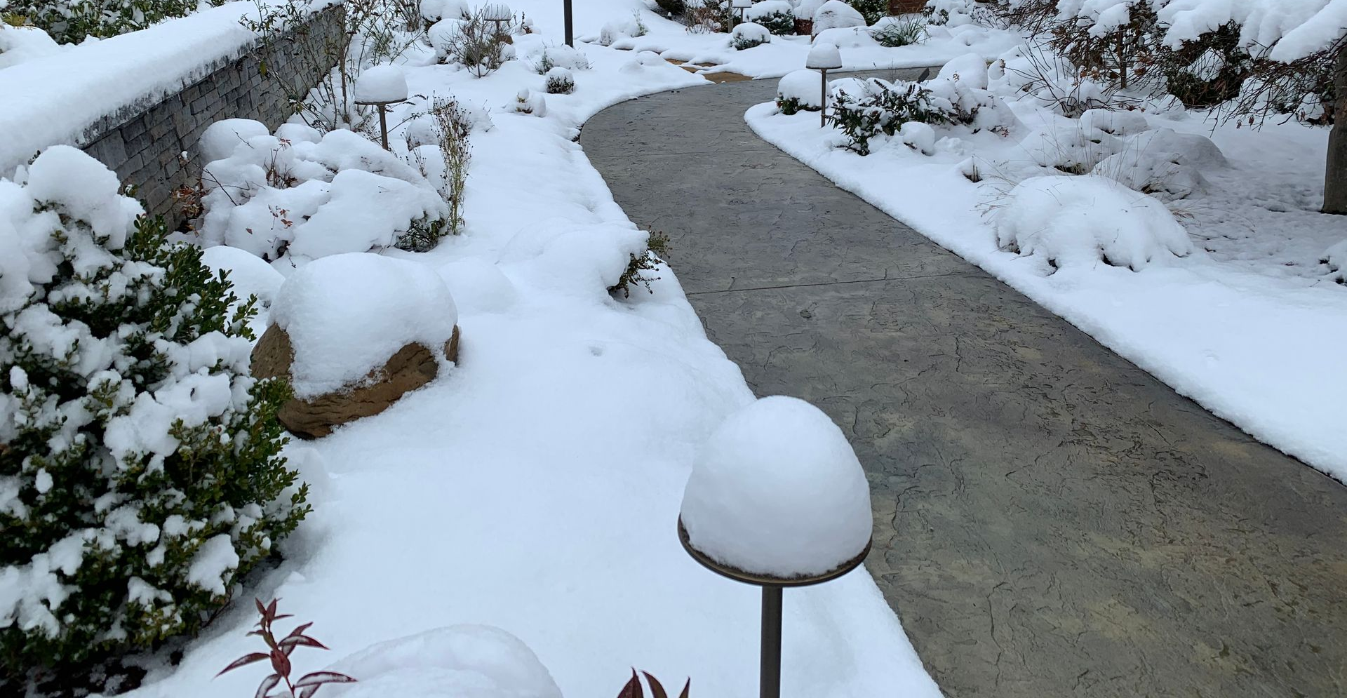 pathway with the snow removed