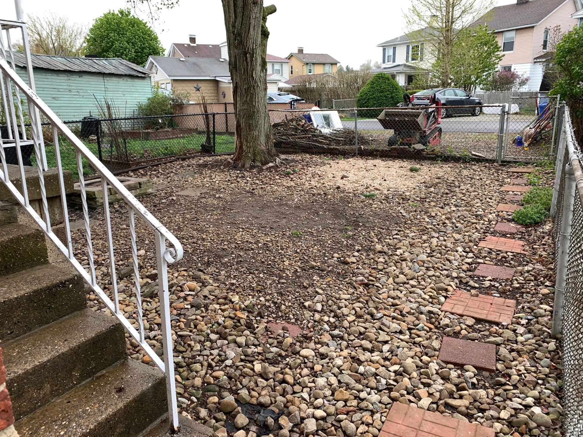 Yard full of stones