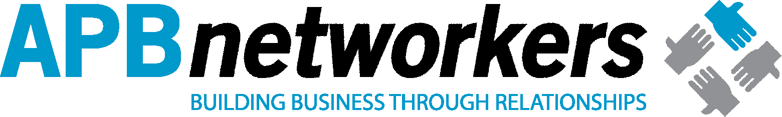 a logo for apb networkers building business through relationships