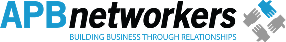 A logo for apb networkers building business through relationships