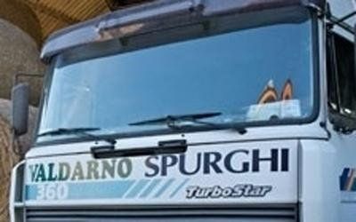 purging vehicle with company logo